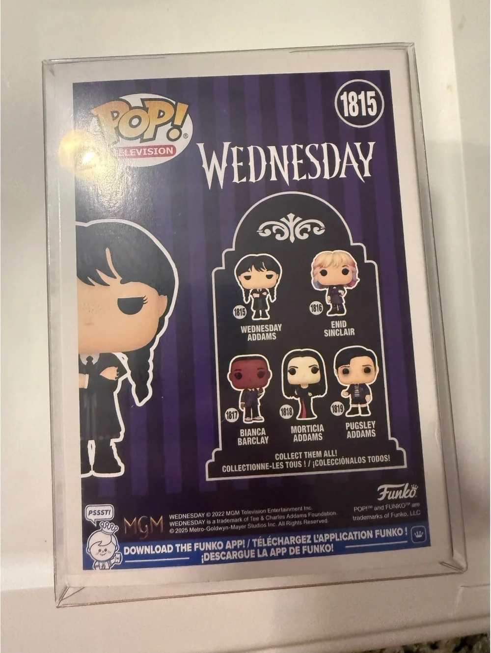 Funko Pop! Wednesday Addams #1815 Signed by Felissa Rose SWAU Auto